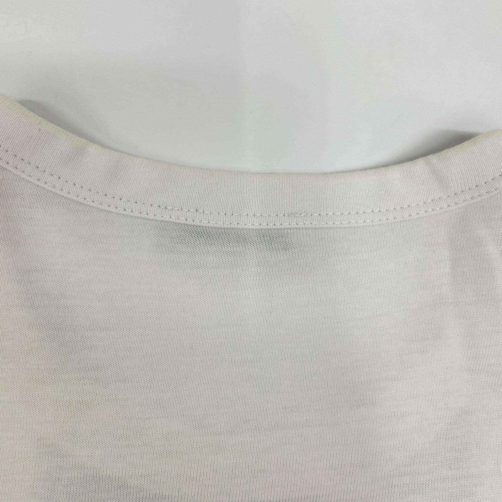 MONCLER モンクレール ホワイト コットン MAGLIA T-SHIRT ロゴプリント ショートスリーブカットソー トップス
