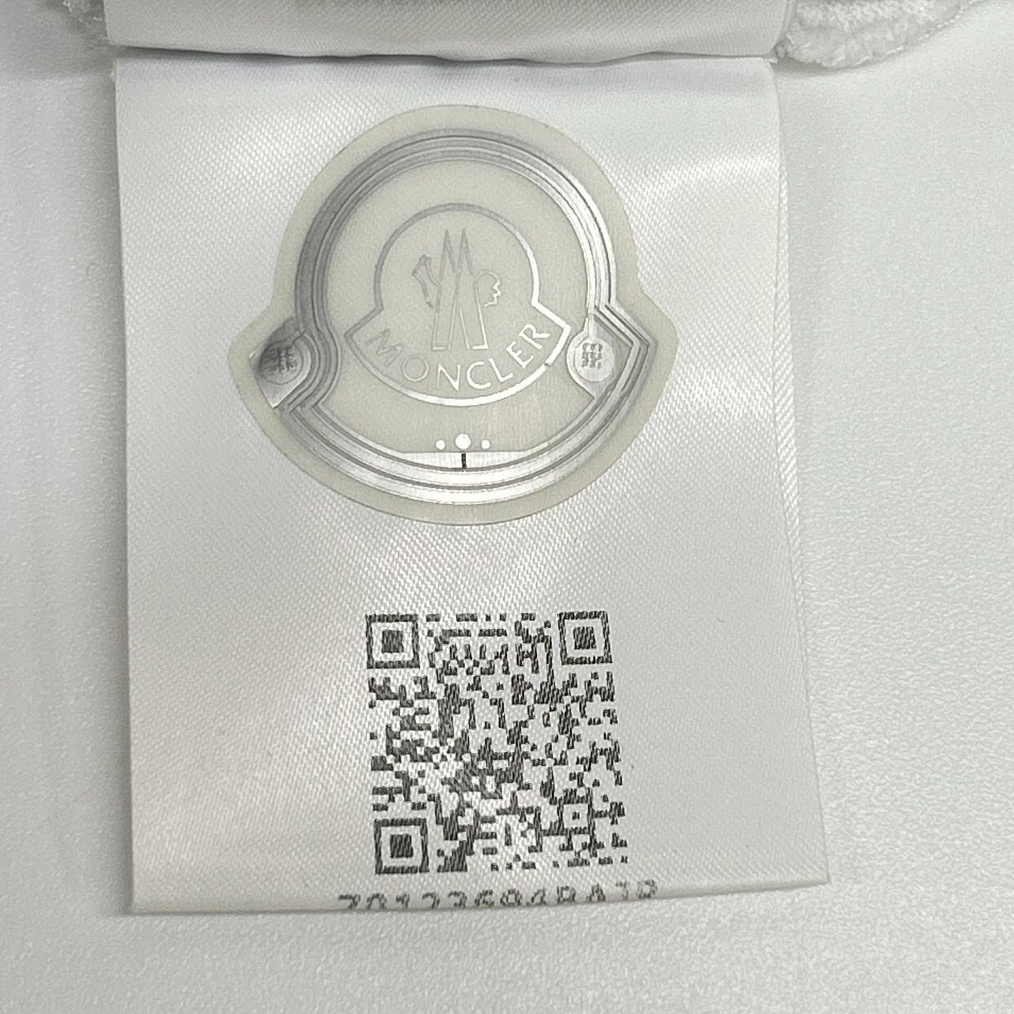 MONCLER モンクレール ホワイト コットン MAGLIA T-SHIRT ロゴプリント ショートスリーブカットソー トップス