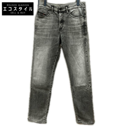DIESEL ディーゼル ホワイト×ブラック ストレッチコットン D-FINING テーパードデニムパンツ ボトムス