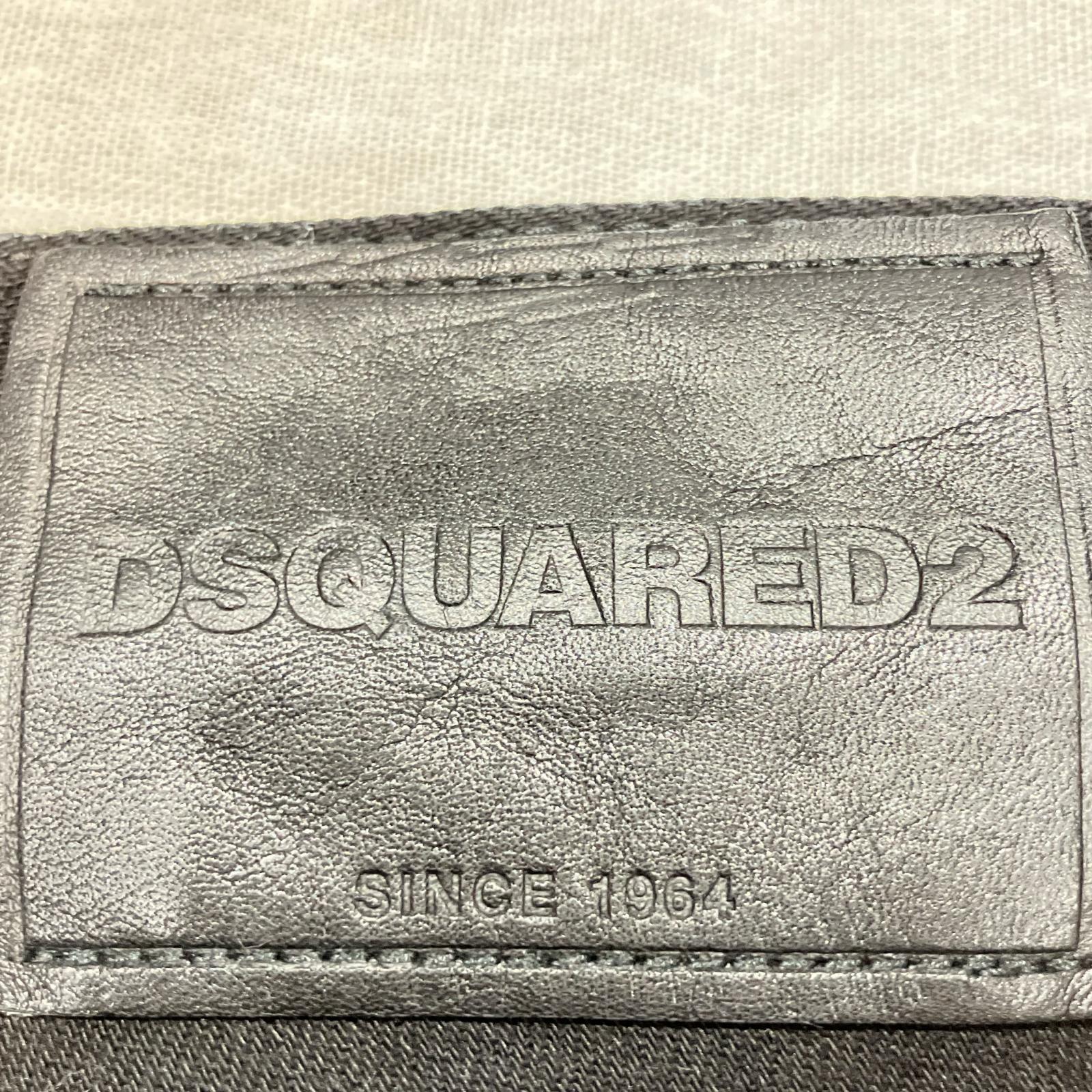 DSQUARED2 ディースクエアード S71LB0804 ブラック ボタンフライ テーパードデニムパンツ ボトムス