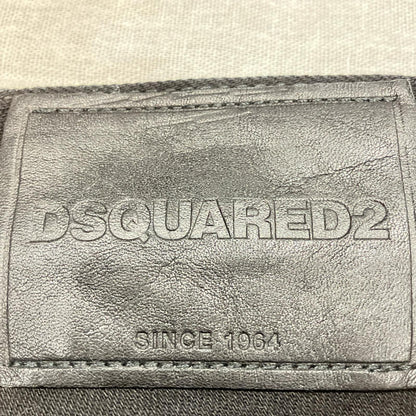 DSQUARED2 ディースクエアード S71LB0804 ブラック ボタンフライ テーパードデニムパンツ ボトムス