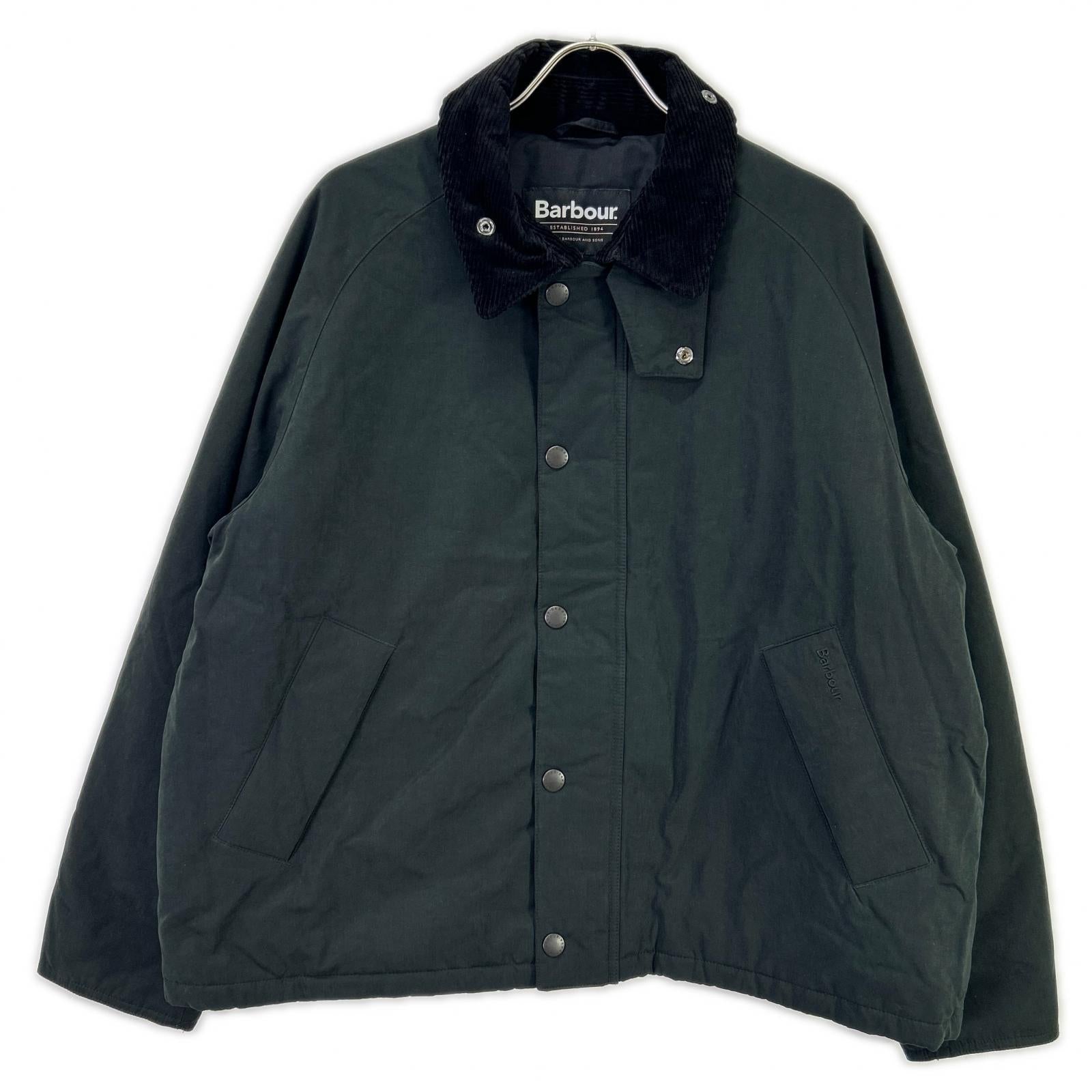 Barbour バブアー 25AW 252MCA1065 ブラック コットン混 PADDED TRANSPORT JACKET/パデッド トランスポート ジャケット ジャケット