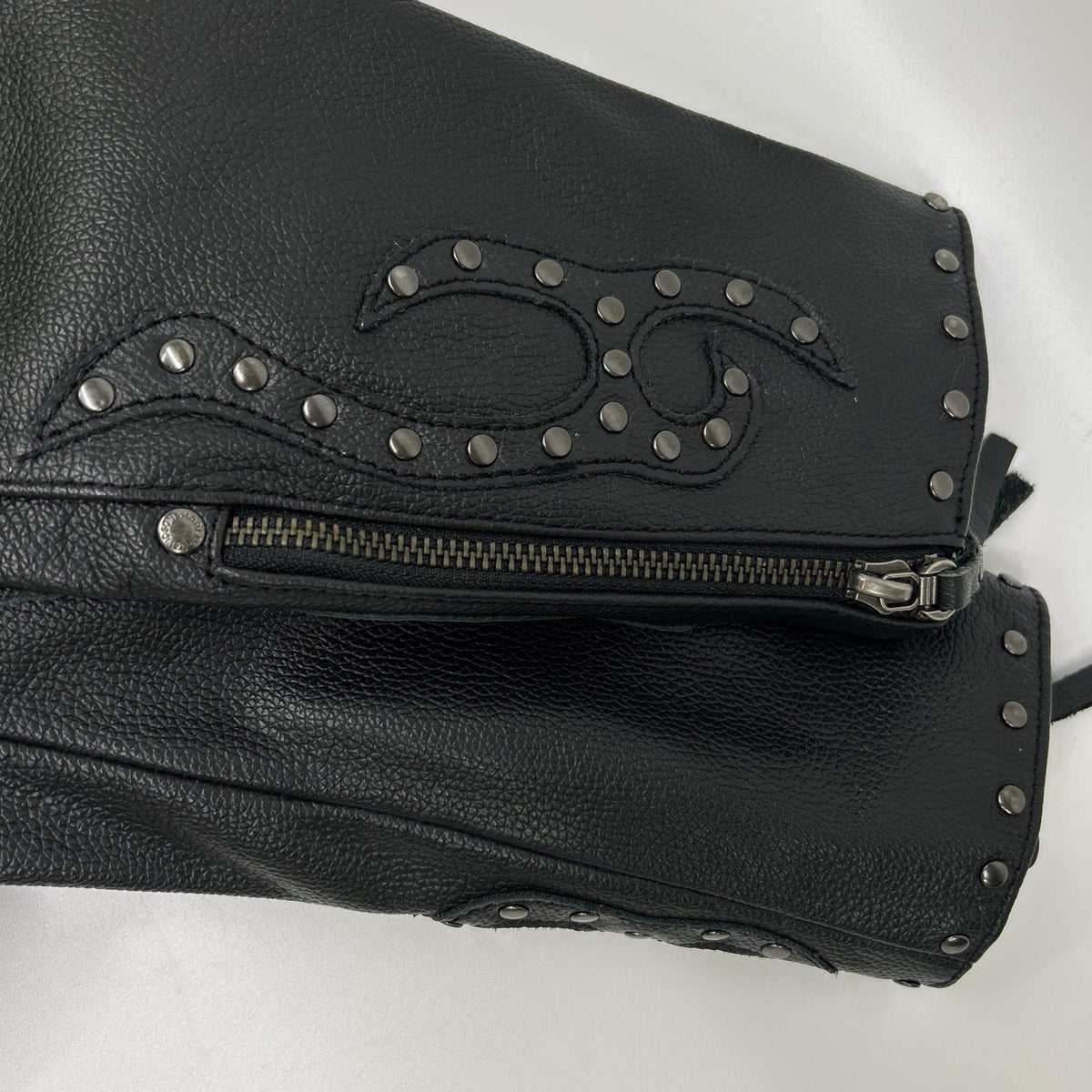 HARLEY DAVIDSON ハーレーダビッドソン ブラック スタッズ フレイムデザイン ダブルライダースジャケット ジャケット