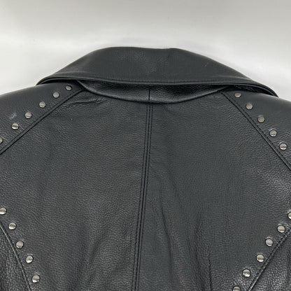 HARLEY DAVIDSON ハーレーダビッドソン ブラック スタッズ フレイムデザイン ダブルライダースジャケット ジャケット