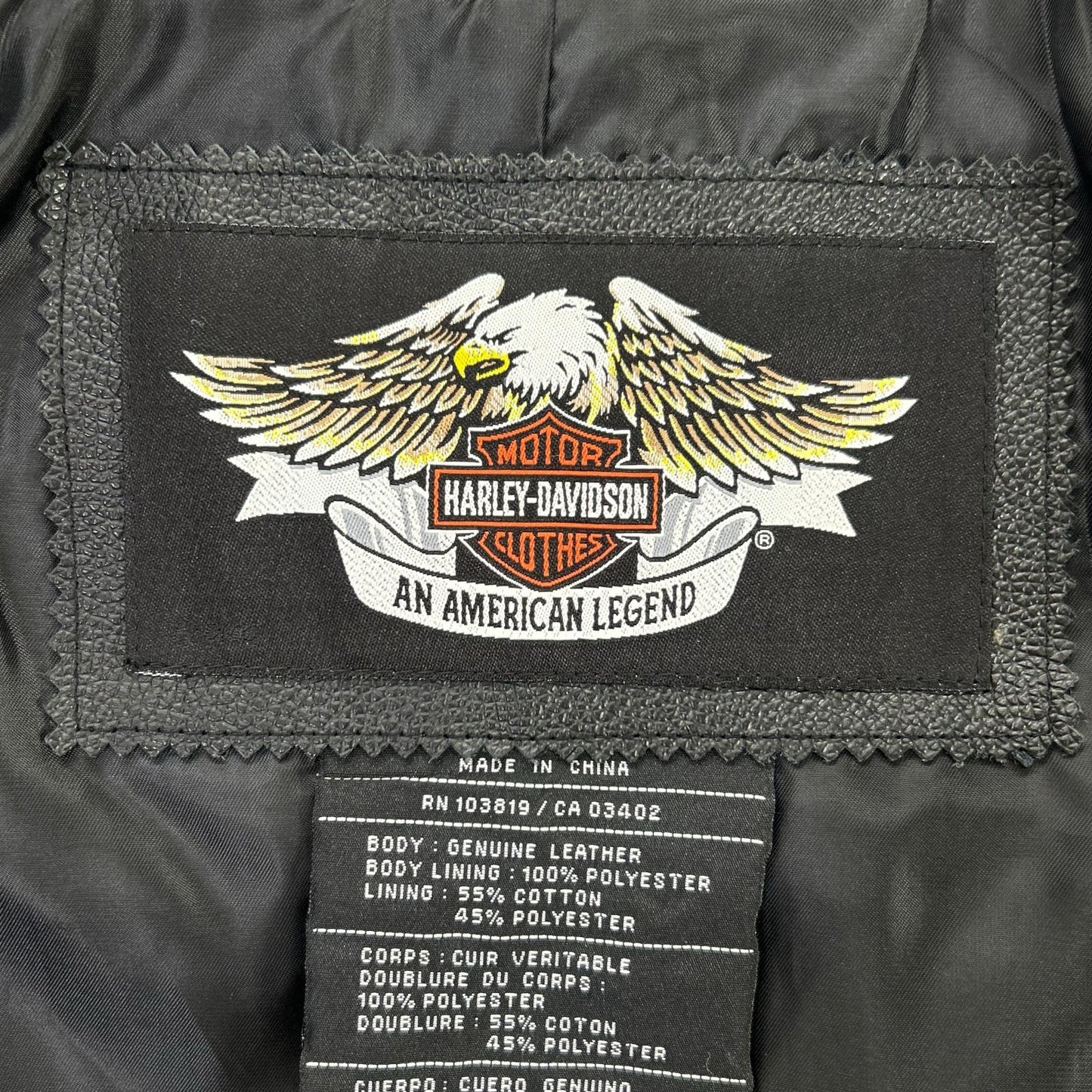 HARLEY DAVIDSON ハーレーダビッドソン ブラック スタッズ フレイムデザイン ダブルライダースジャケット ジャケット