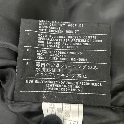 HARLEY DAVIDSON ハーレーダビッドソン ブラック スタッズ フレイムデザイン ダブルライダースジャケット ジャケット