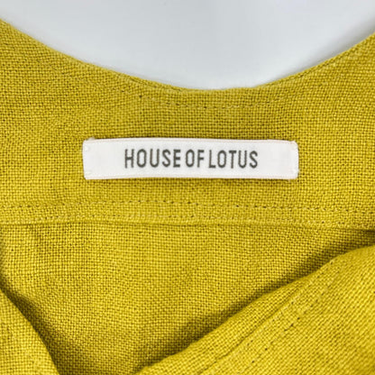 HOUSE OF LOTUS ハウスオブロータス イエロー リネン ノースリーブワンピース ワンピース