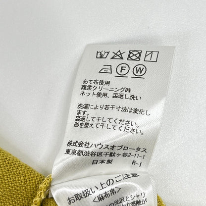 HOUSE OF LOTUS ハウスオブロータス イエロー リネン ノースリーブワンピース ワンピース