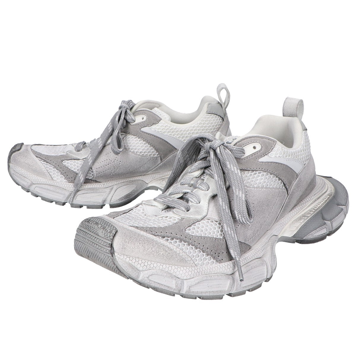 BALENCIAGA バレンシアガ 美品 759693 メッシュ×スエード 3XL ローカットスニーカー シューズ