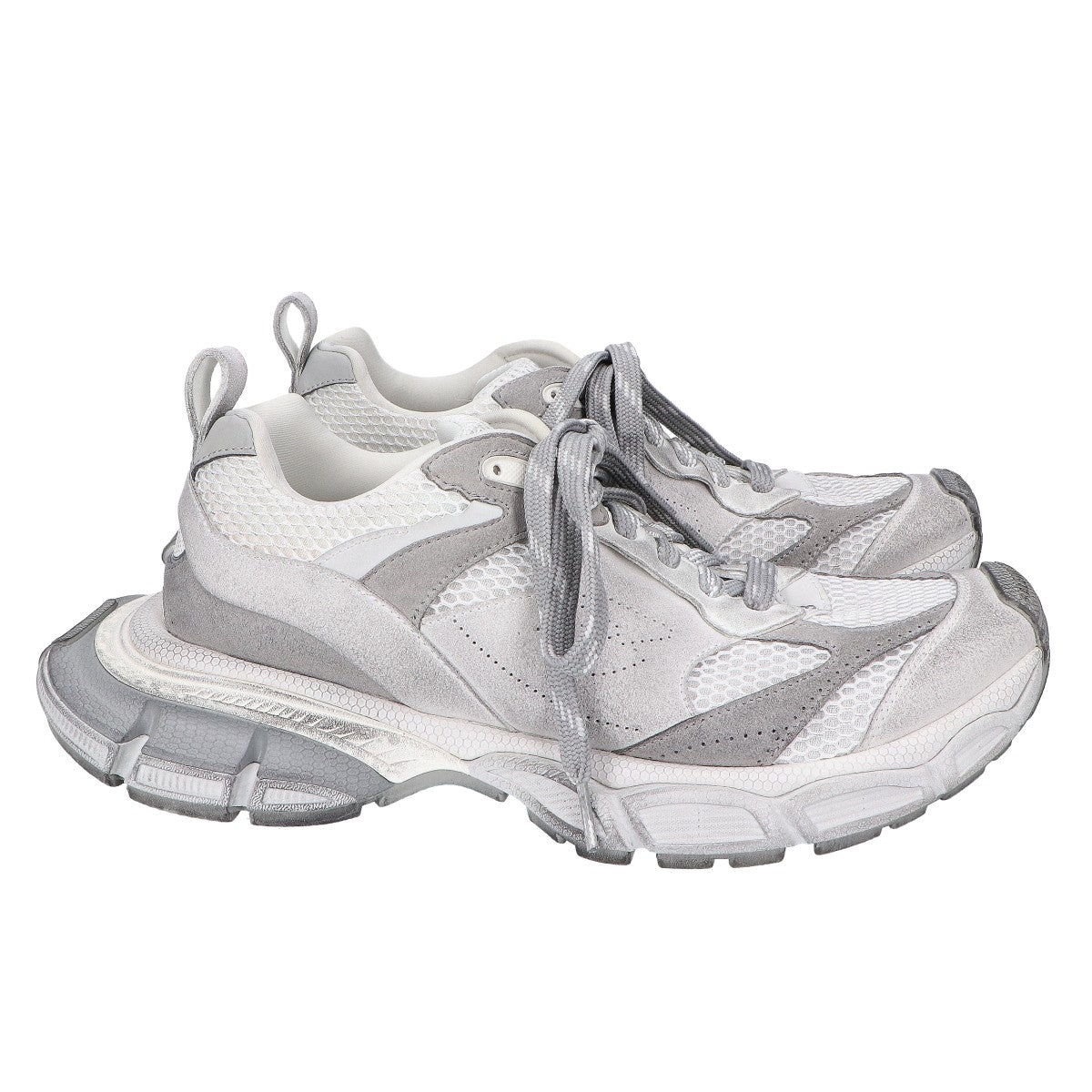 BALENCIAGA バレンシアガ 美品 759693 メッシュ×スエード 3XL ローカットスニーカー シューズ