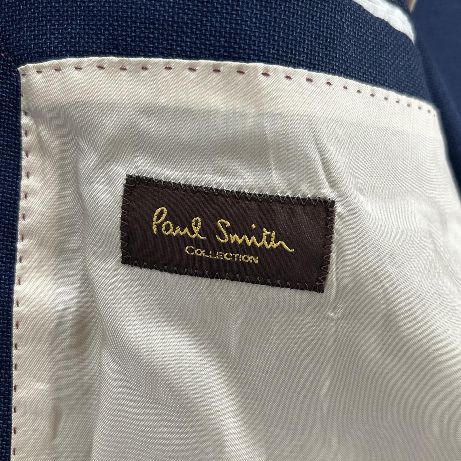 PaulSmith ポールスミス ネイビー シルクブレンド ウール 2B テーラードジャケット ジャケット