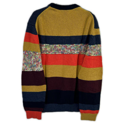 PaulSmith ポールスミス マルチカラー ウール マウンテンロード モチーフ ボーダーニット トップス