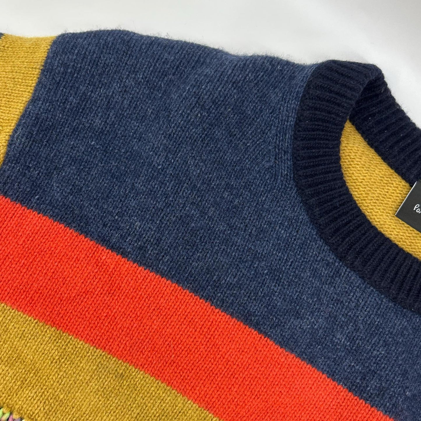 PaulSmith ポールスミス マルチカラー ウール マウンテンロード モチーフ ボーダーニット トップス