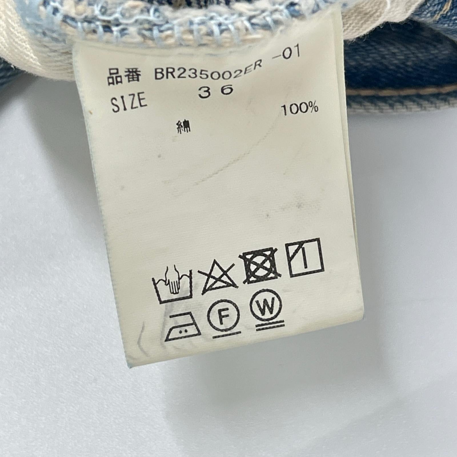 BRILL ブリル BR235002ER インディゴ シンチバック ボタンブライ 13.2 oz 5ポケットデニムパンツ ボトムス
