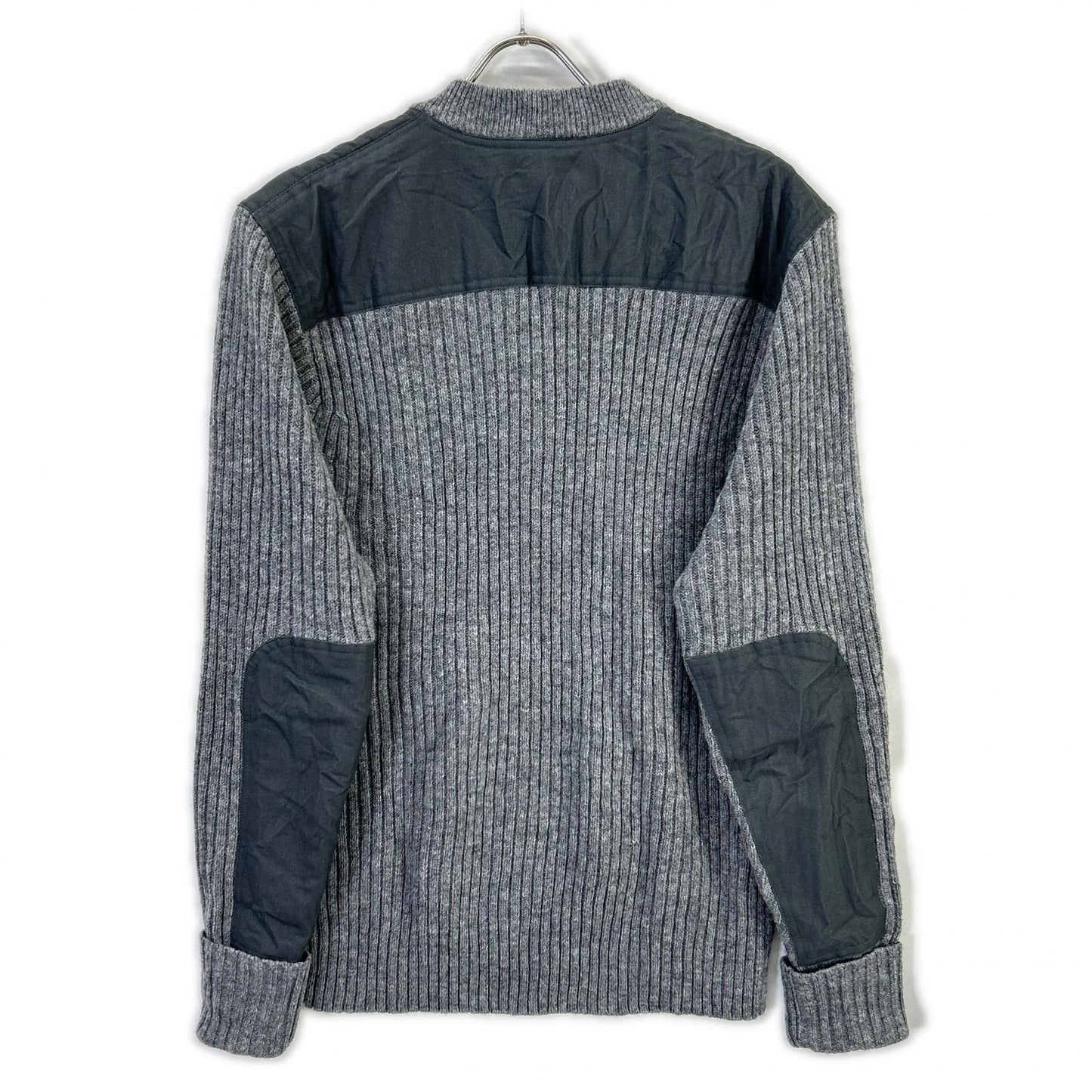 L.L.Bean エルエルビーン 228198 グレー ウール ヘンリーネック コマンドセーター トップス