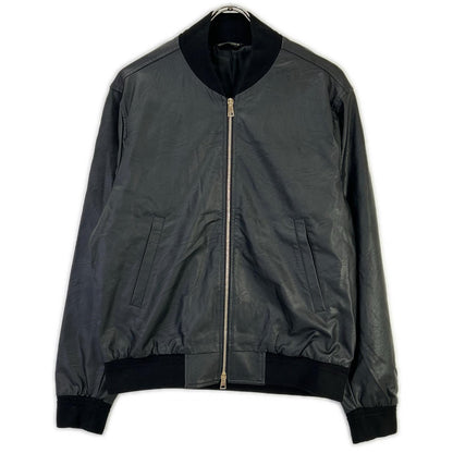 giab's ARCHIVIO ジャブスアルキヴィオ A5419 ブラック BARDI GOLD シンセティックレザー ジップアップ ブルゾン ジャケット