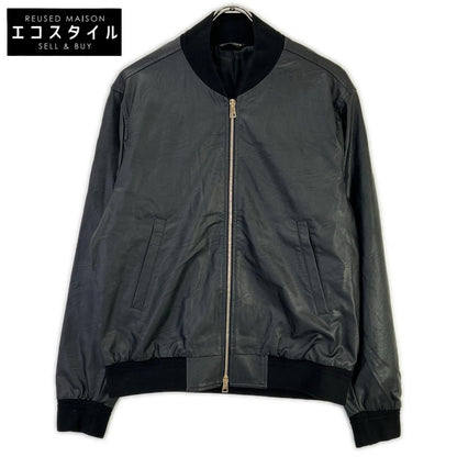 giab's ARCHIVIO ジャブスアルキヴィオ A5419 ブラック BARDI GOLD シンセティックレザー ジップアップ ブルゾン ジャケット