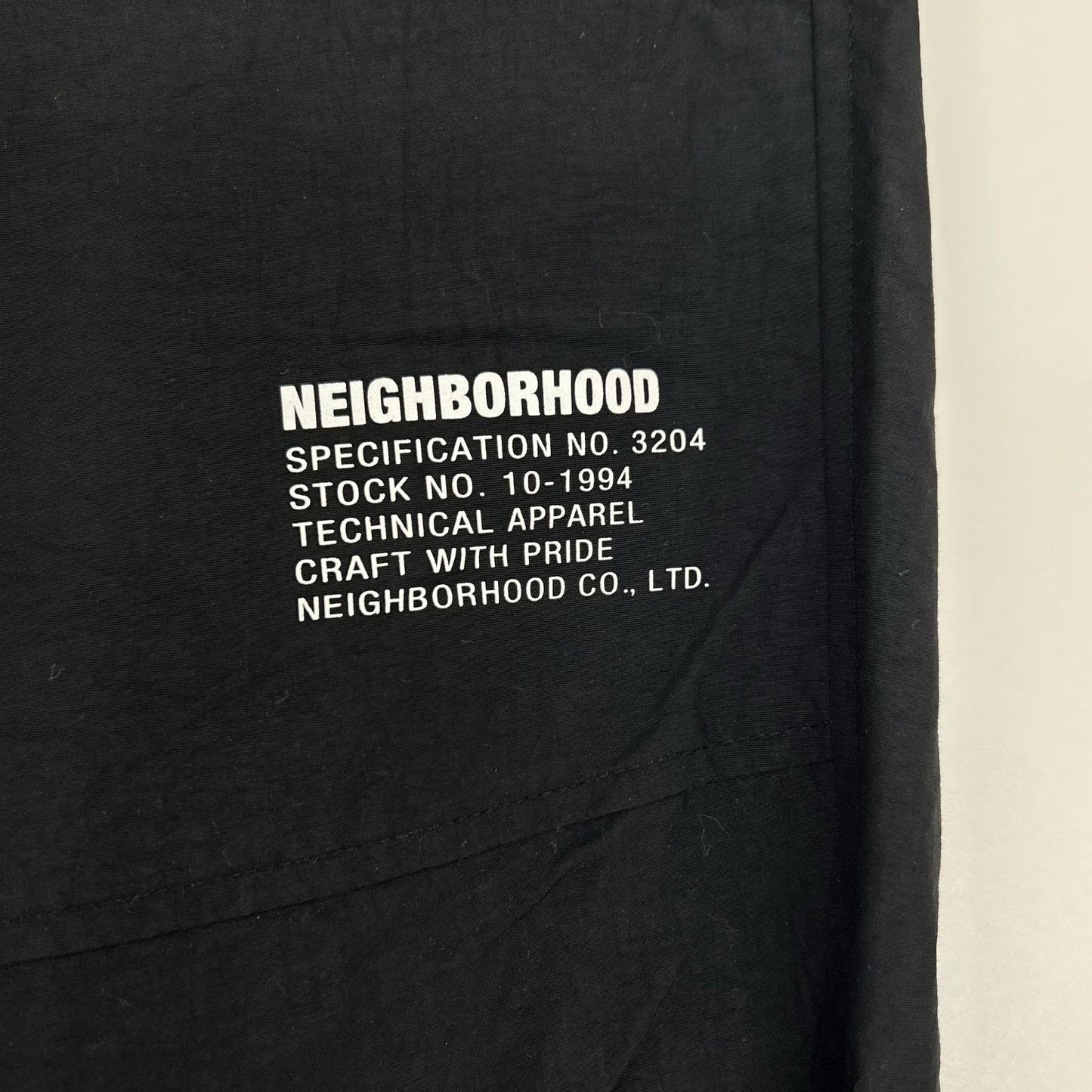 NEIGHBORHOOD ネイバーフッド 231TSNH-PTM02 23SS ブラック PFU PANTS ナイロンドローストリングイージーパンツ ボトムス