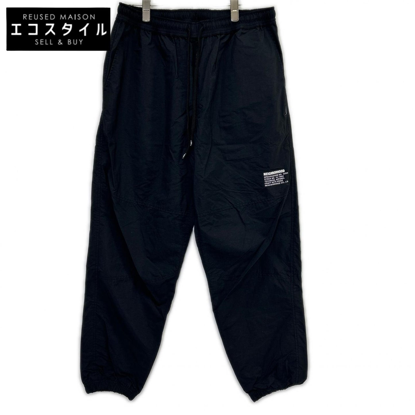 NEIGHBORHOOD ネイバーフッド 231TSNH-PTM02 23SS ブラック PFU PANTS ナイロンドローストリングイージーパンツ ボトムス