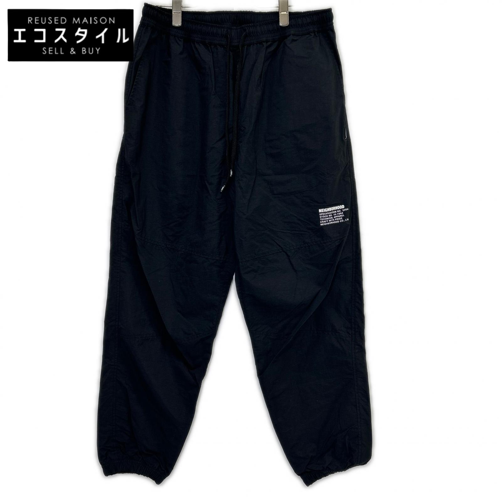 NEIGHBORHOOD ネイバーフッド 231TSNH-PTM02 23SS ブラック PFU PANTS ナイロンドローストリングイージーパンツ ボトムス