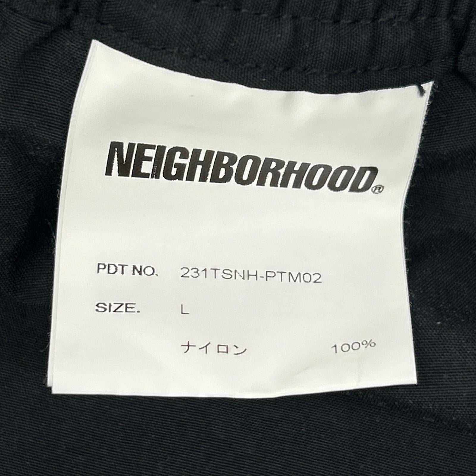 NEIGHBORHOOD ネイバーフッド 231TSNH-PTM02 23SS ブラック PFU PANTS ナイロンドローストリングイージーパンツ ボトムス