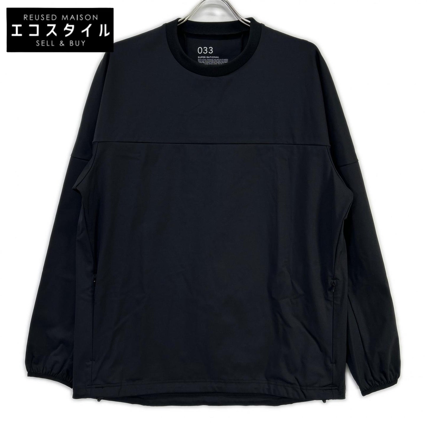 K-3B ケースリービー 033_N ブラック 24HR-WEARABLE 長袖ピステ トップス