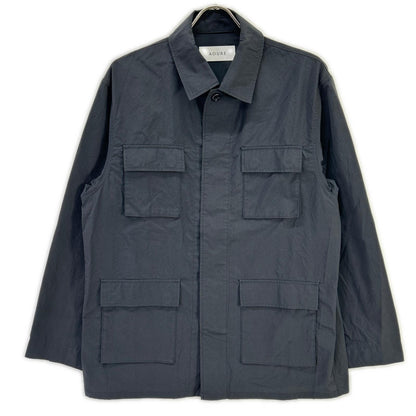 AOURE Aoure AMFC244016 2024 navy Mad Shine 4-patch overshirt jacket
