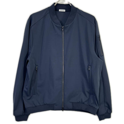 #NAME? Cross Closet CLG-50001 Navy Matte Twist Flight Jacket Matte Twist Flight Jacket Tops