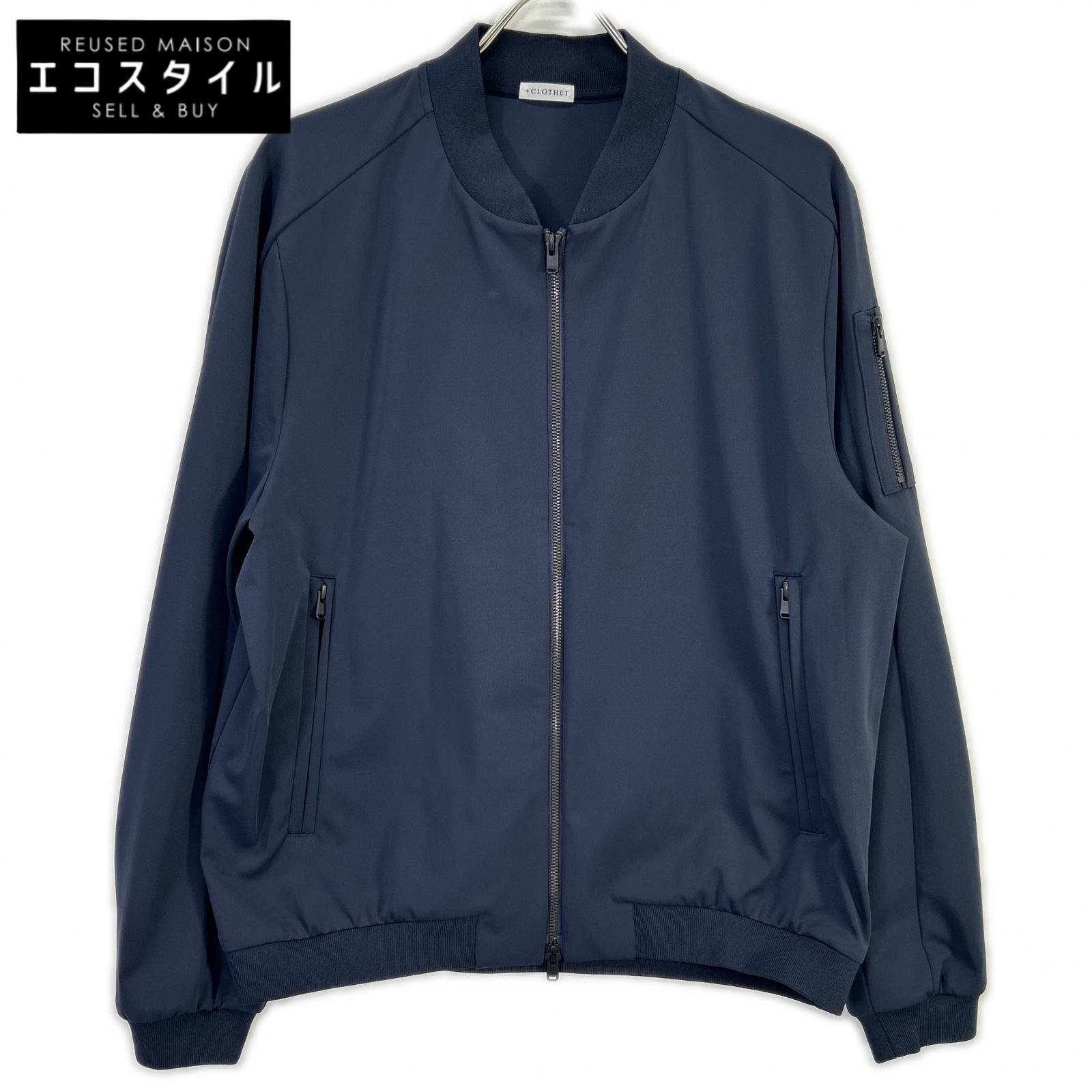+CLOTHET クロスクローゼット CLG-50001 ネイビー Matte Twist Flight Jacket マットツイストフライトジャケット トップス