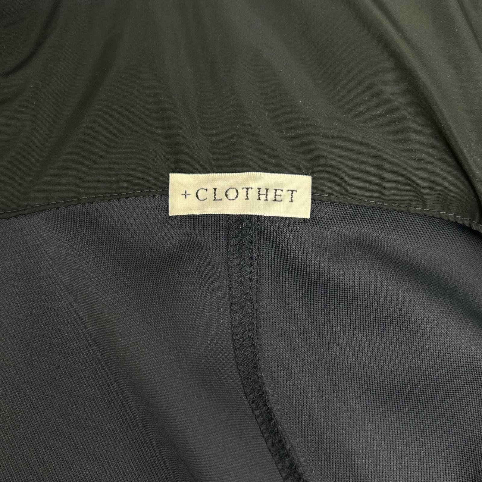 +CLOTHET クロスクローゼット CLG-40025 ネイビー Matte Twist Zip Up Hoodie マットツイスト ジップアップ フーディー トップス