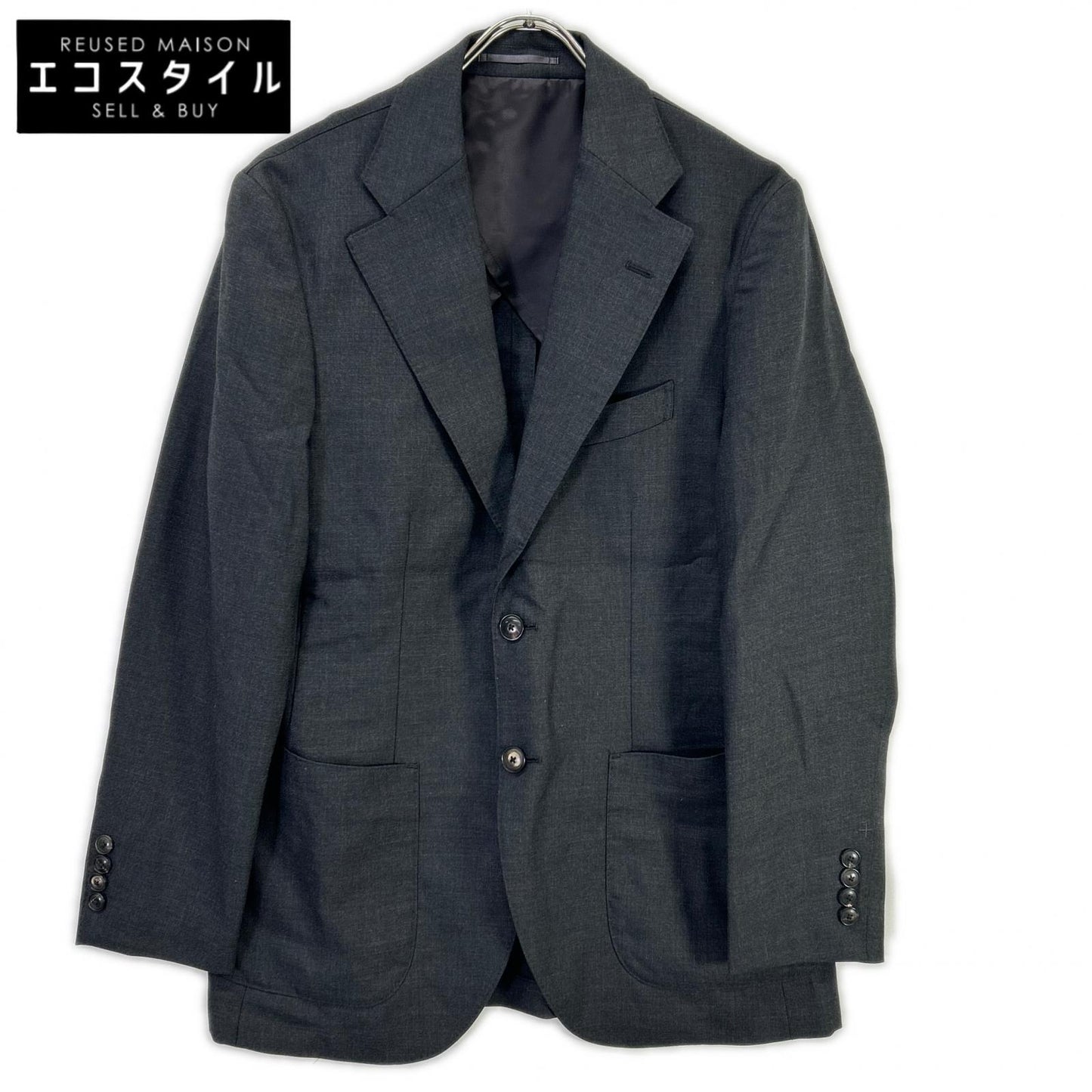 +CLOTHET クロスクローゼット CLG-40024 チャコール Twill Tailored Jacket ウォッシャブルツイルテーラードジャケット ジャケット