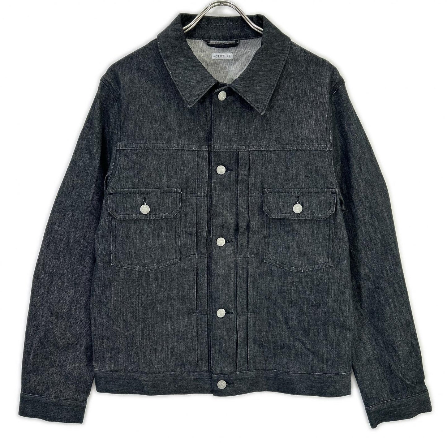 +CLOTHET クロスクローゼット CLG-40017 ブラック リアクティブデニム2ndタイプGジャン ジャケット