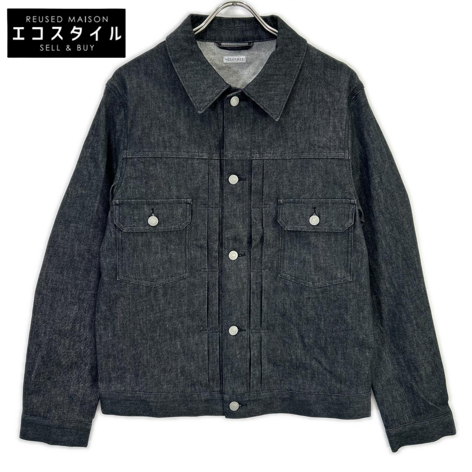 +CLOTHET クロスクローゼット CLG-40017 ブラック リアクティブデニム2ndタイプGジャン ジャケット