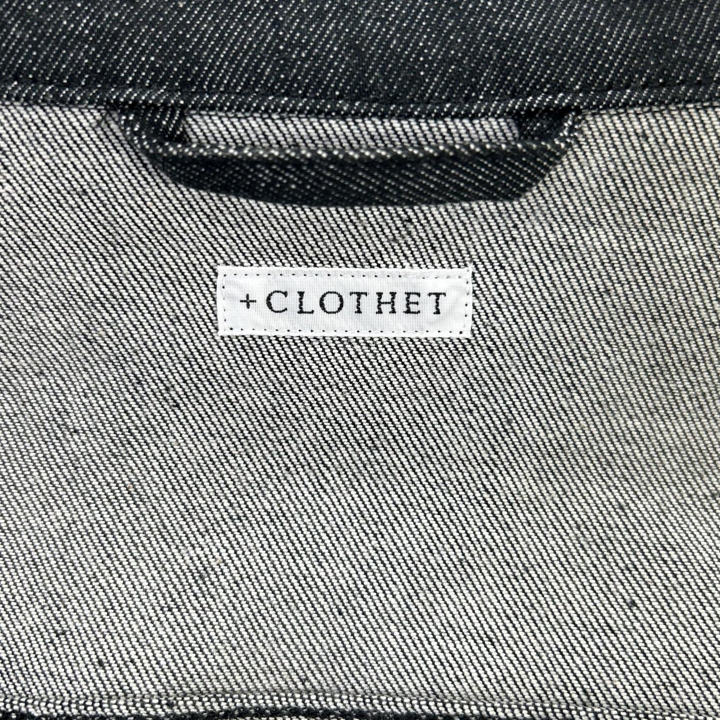 +CLOTHET クロスクローゼット CLG-40017 ブラック リアクティブデニム2ndタイプGジャン ジャケット