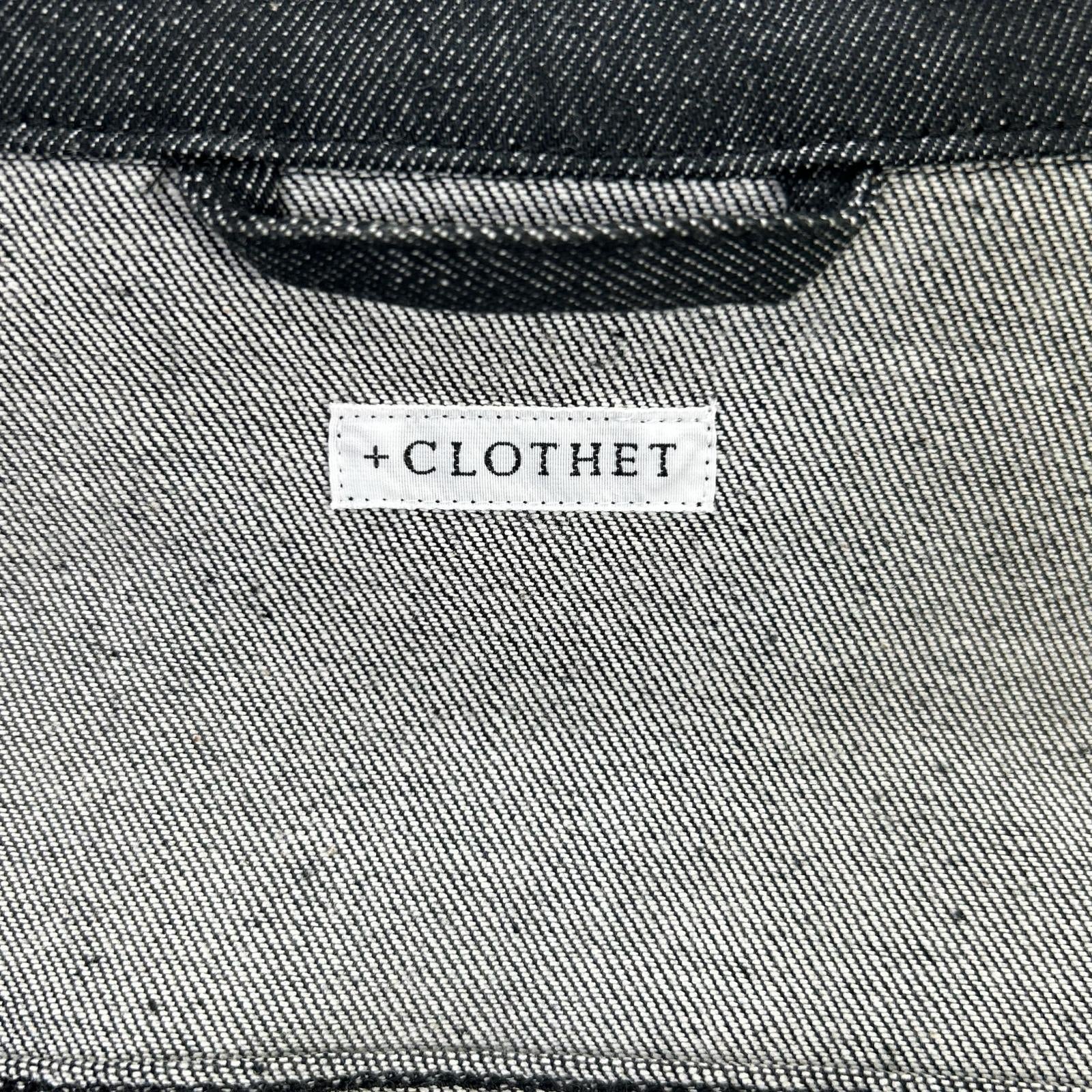 +CLOTHET クロスクローゼット CLG-40017 ブラック リアクティブデニム2ndタイプGジャン ジャケット