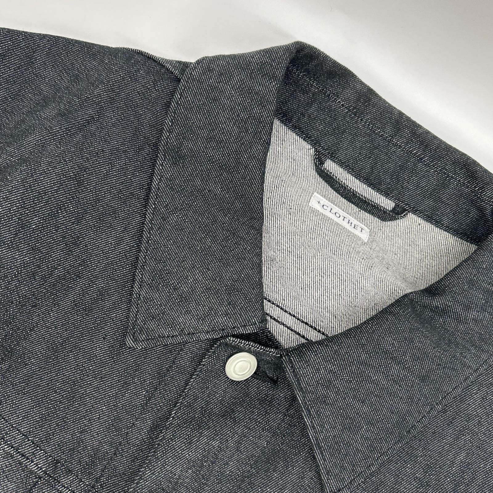 +CLOTHET クロスクローゼット CLG-40017 ブラック リアクティブデニム2ndタイプGジャン ジャケット