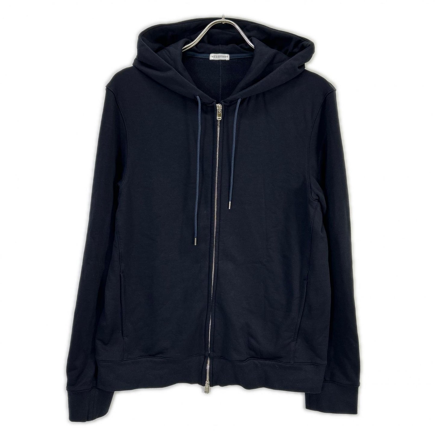 +CLOTHET クロスクローゼット CLP-70029 ネイビー Urake Zip Up Hoodie スビンプラチナム裏毛ジャケット ジャケット