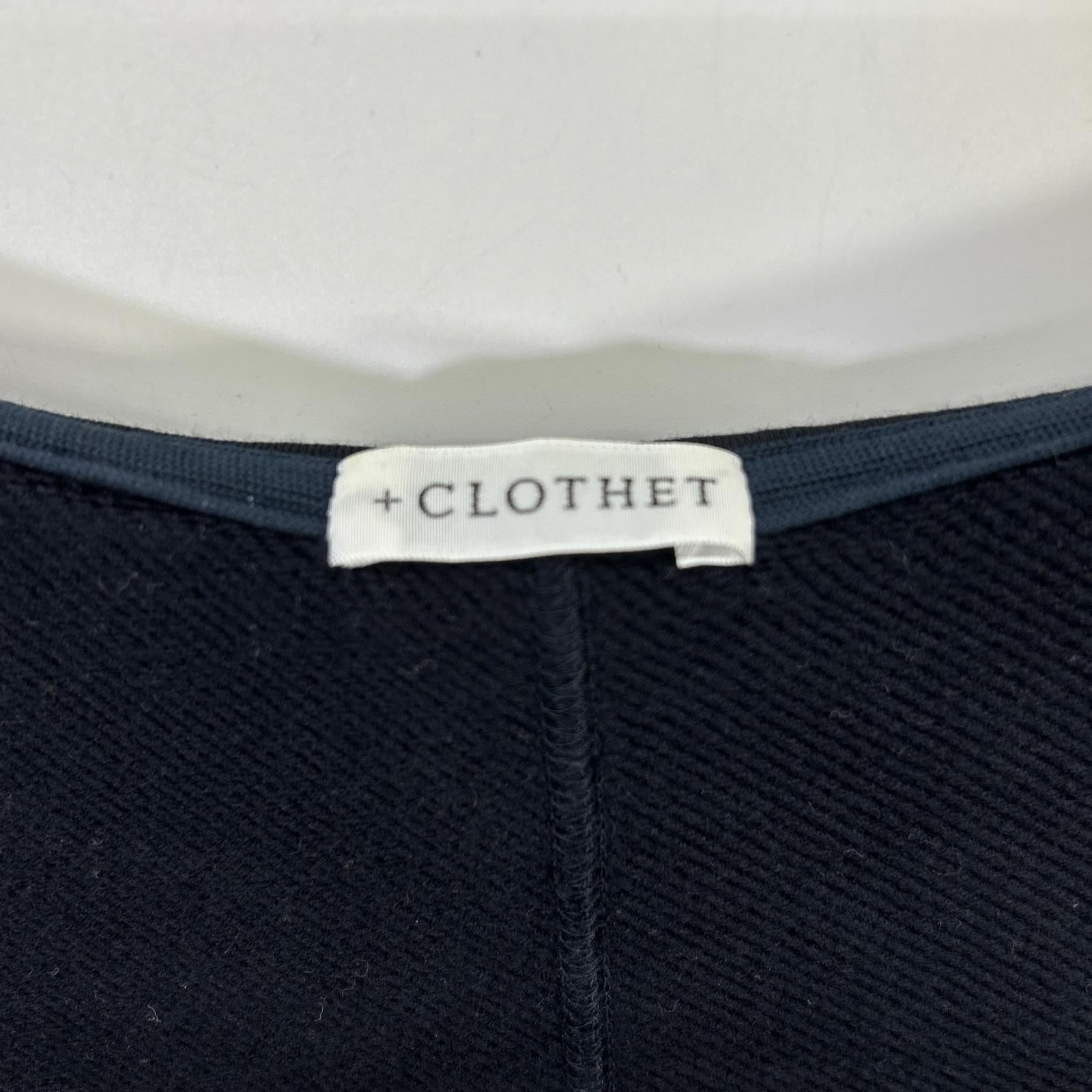 +CLOTHET クロスクローゼット CLP-70029 ネイビー Urake Zip Up Hoodie スビンプラチナム裏毛ジャケット ジャケット