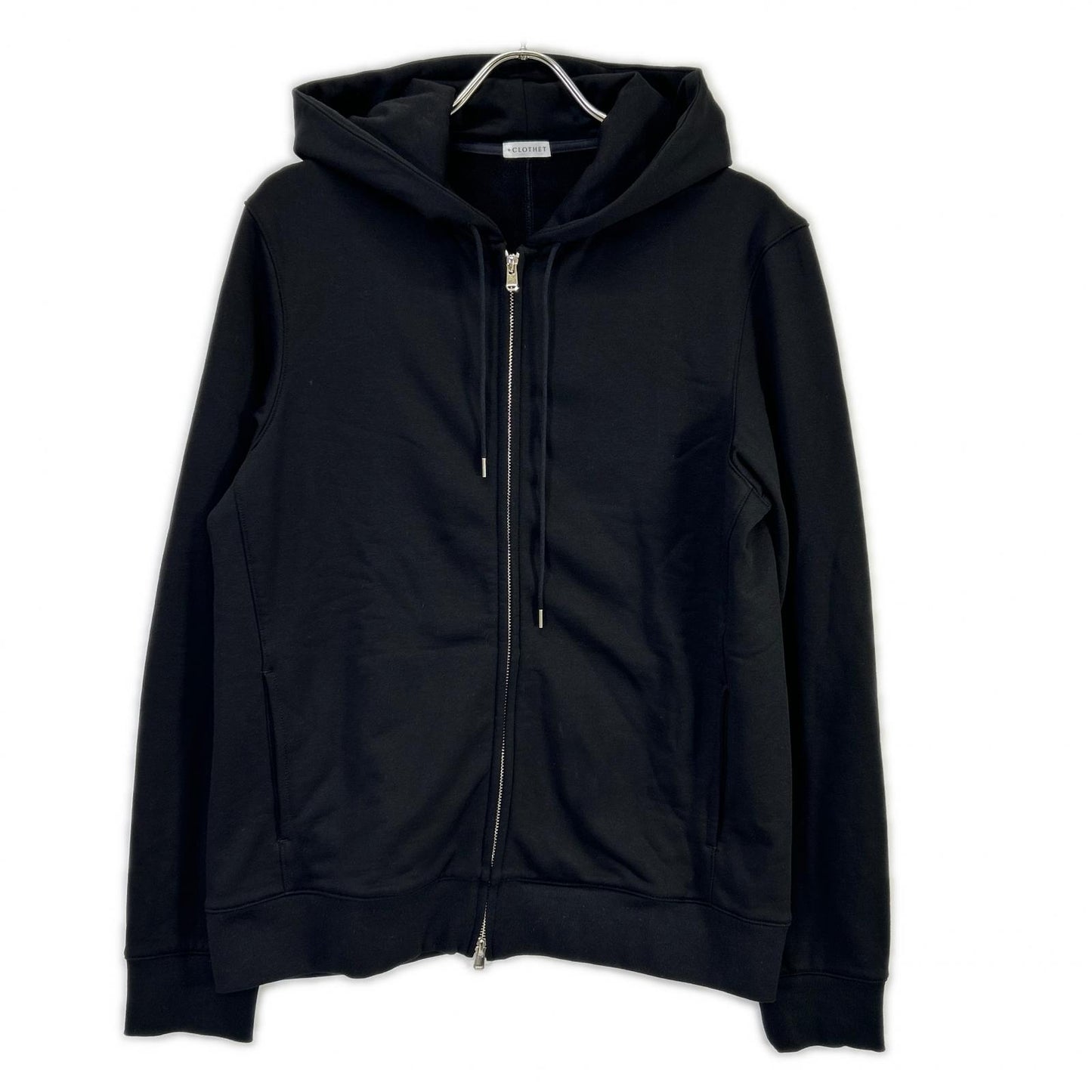 +CLOTHET クロスクローゼット CLP-70029 ブラック Urake Zip Up Hoodie スビンプラチナム裏毛ジャケット ジャケット
