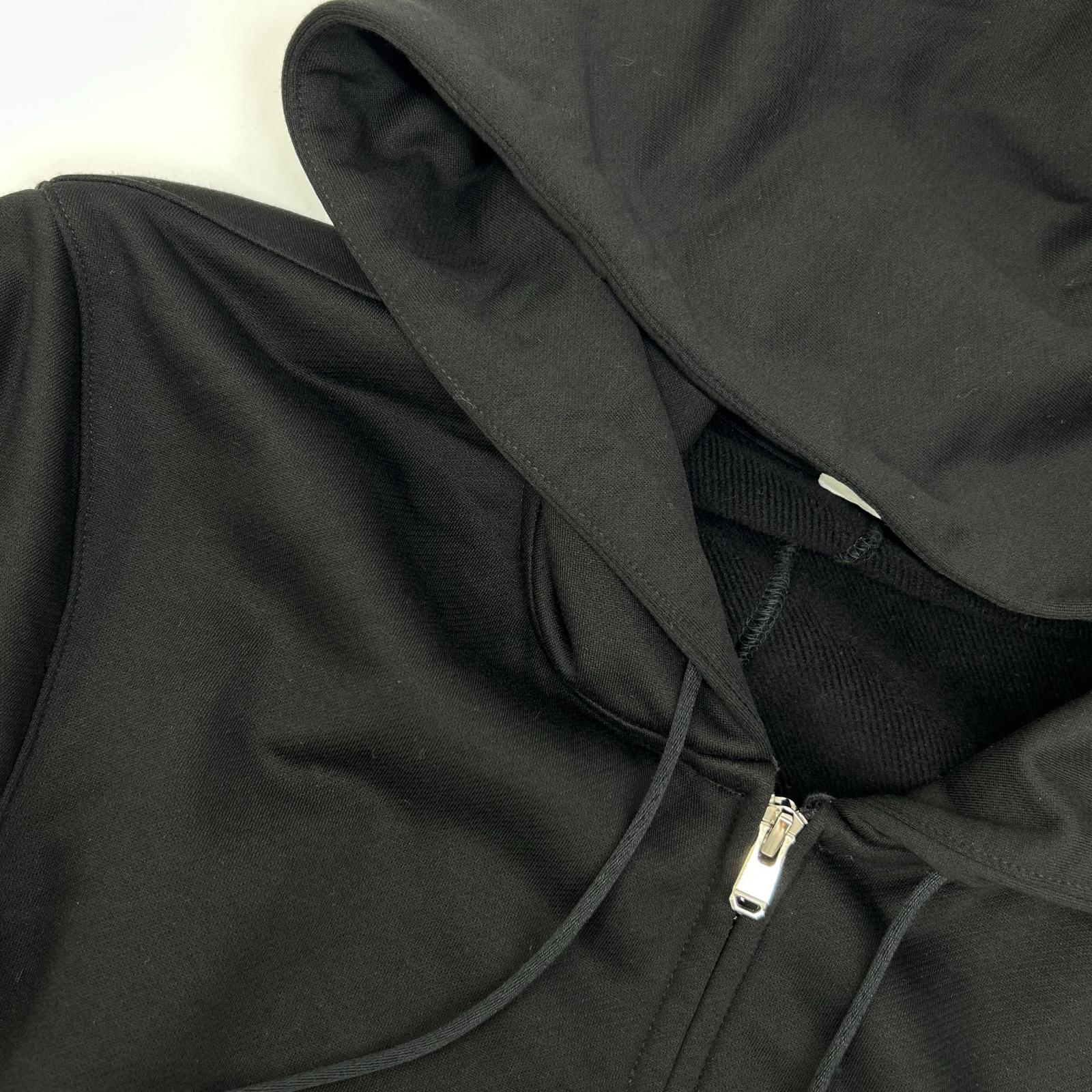 +CLOTHET クロスクローゼット CLP-70029 ブラック Urake Zip Up Hoodie スビンプラチナム裏毛ジャケット ジャケット