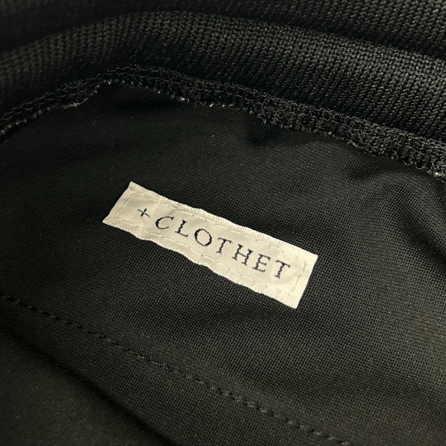 +CLOTHET クロスクローゼット CLG-20027 ブラック Matte Twist Jogger Pants マットツイスト ジョガーパンツ ボトムス