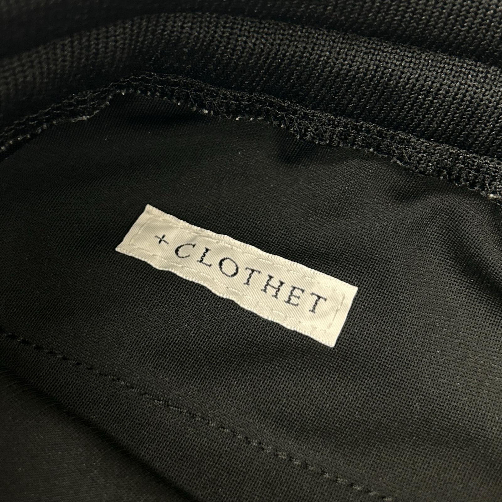 +CLOTHET クロスクローゼット CLG-20027 ブラック Matte Twist Jogger Pants マットツイスト ジョガーパンツ ボトムス