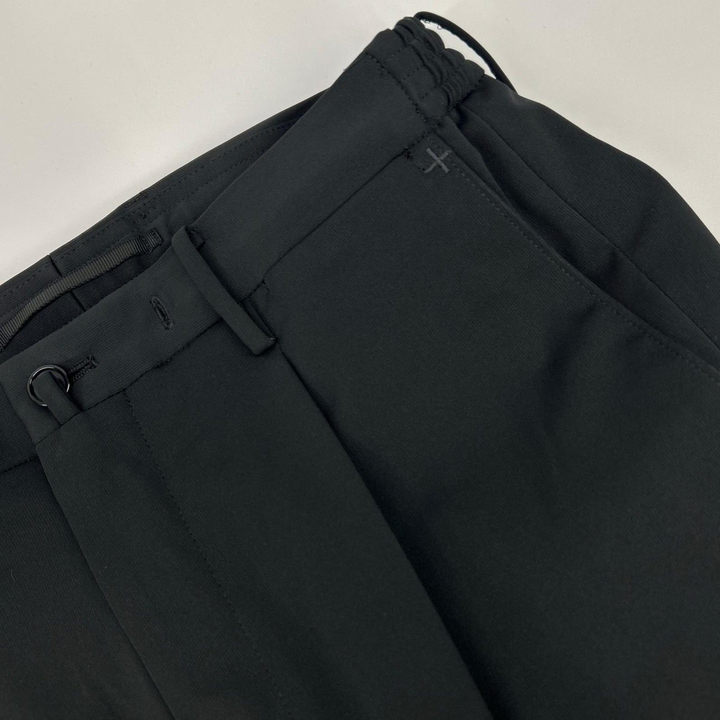 +CLOTHET クロスクローゼット CLG-20013 ブラック Matte Twist Easy Trousers マットツイストイージートラウザー ボトムス