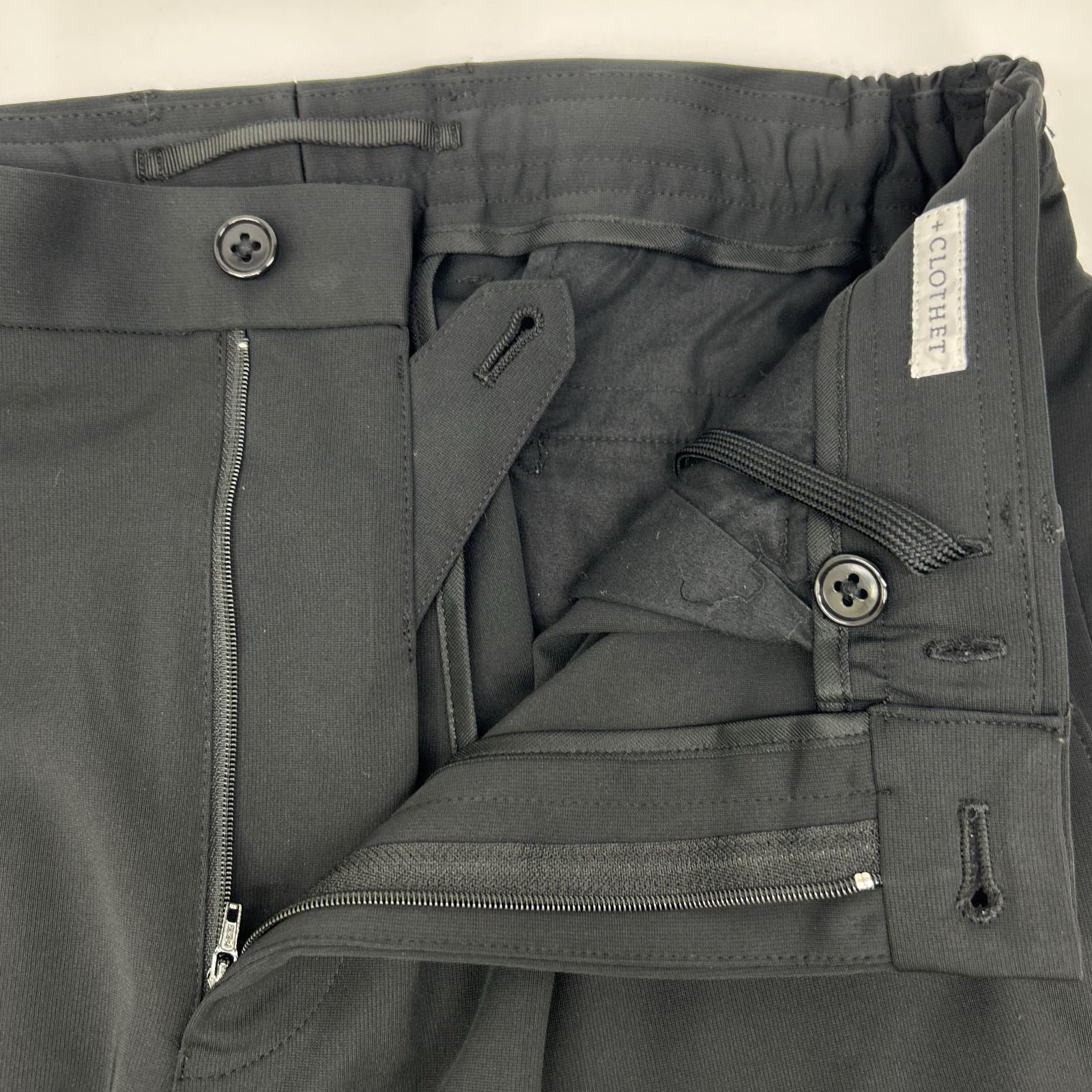#NAME? クロスクローゼット CLG-20013 ブラック Matte Twist Easy Trousers マットツイストイージートラウザー ボトムス