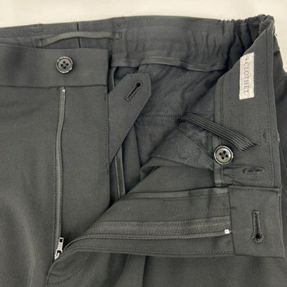 #NAME? クロスクローゼット CLG-20013 ブラック Matte Twist Easy Trousers マットツイストイージートラウザー ボトムス