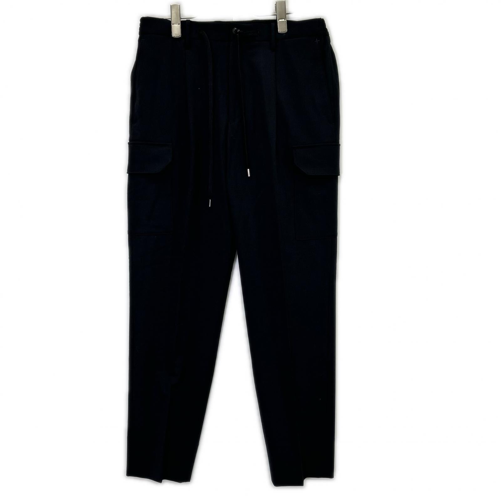 #NAME? Cross Closet CLG-20035 Black 2-Way Stretch Cargo Trousers Cargo Trousers Pants Bottoms