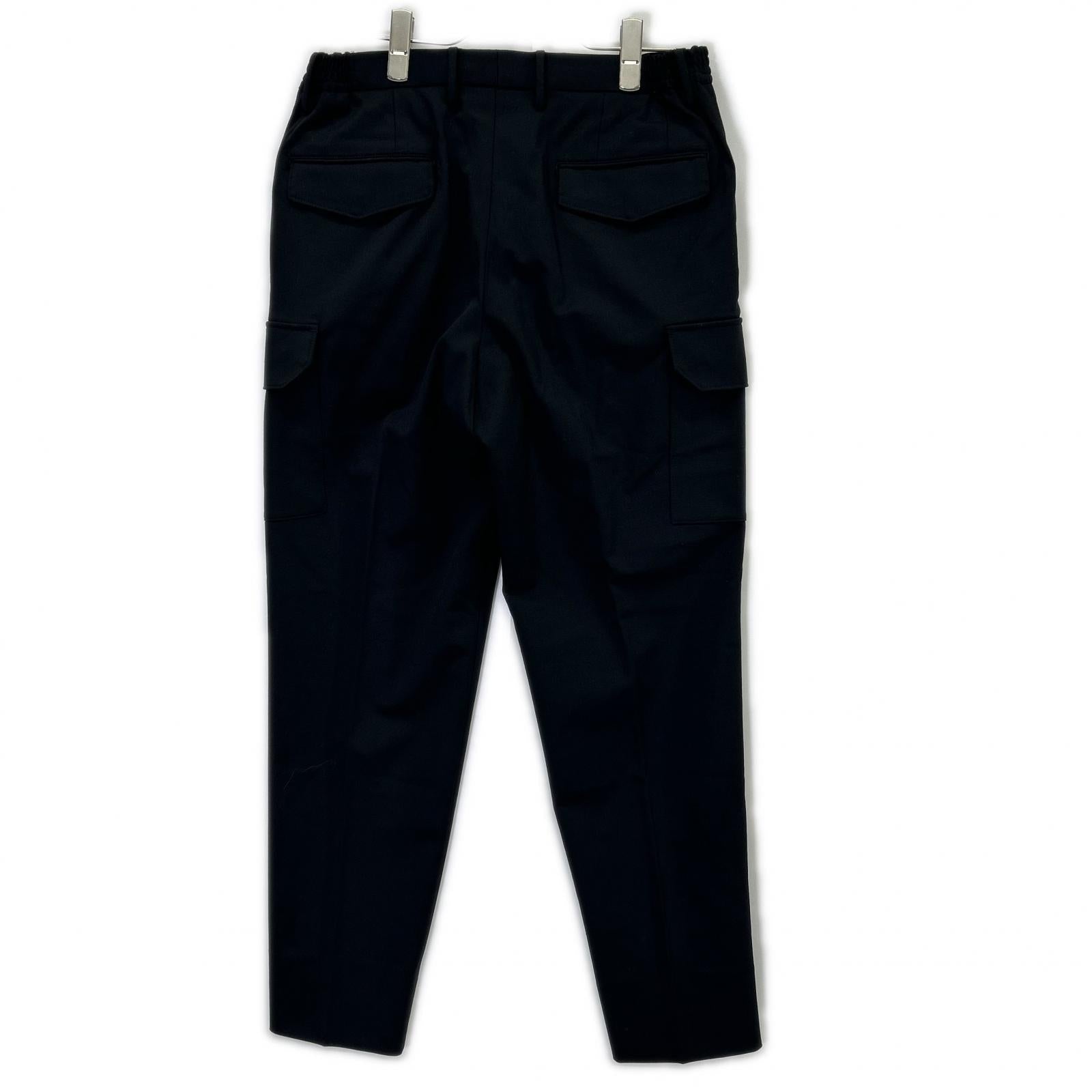 #NAME? Cross Closet CLG-20035 Black 2-Way Stretch Cargo Trousers Cargo Trousers Pants Bottoms