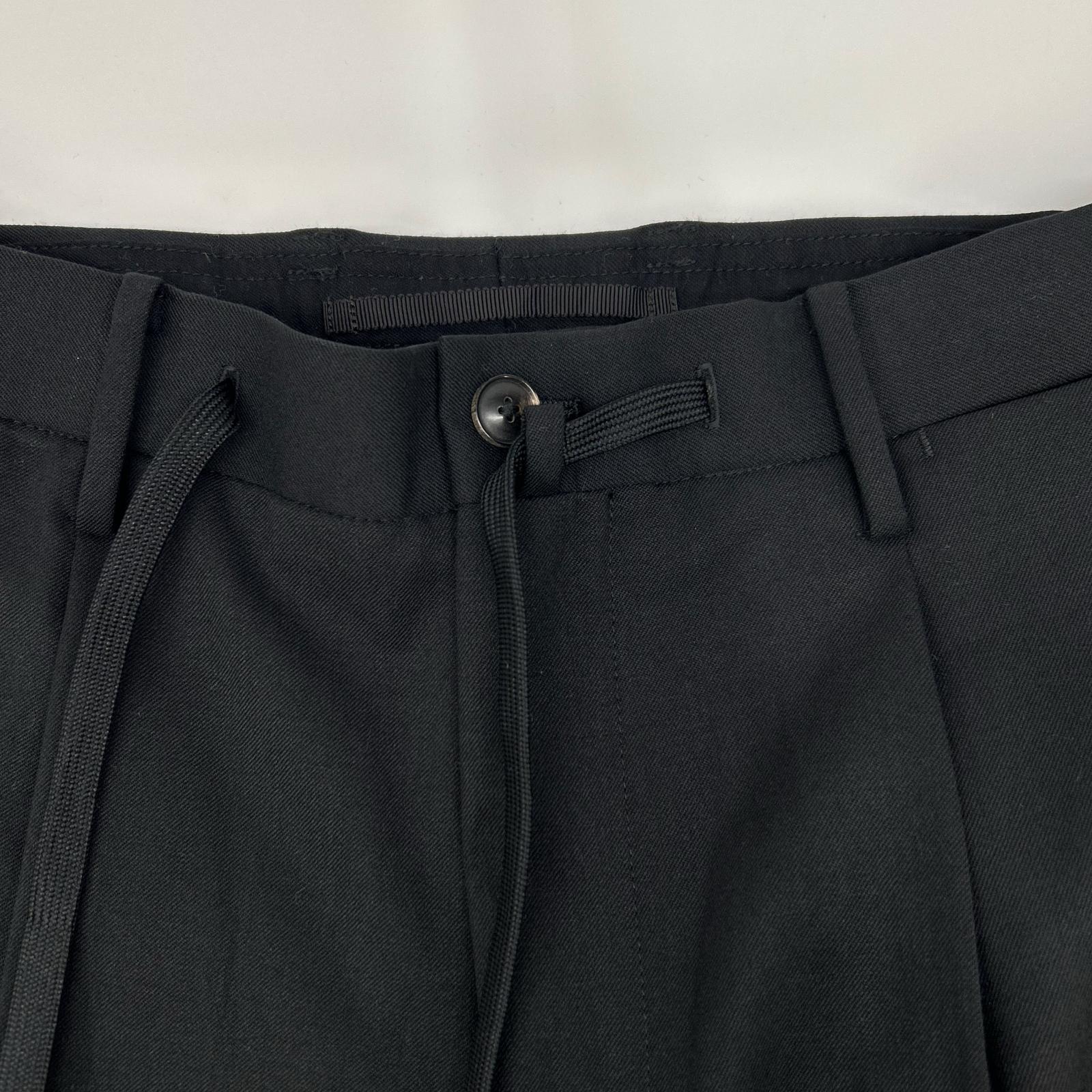 #NAME? Cross Closet CLG-20035 Black 2-Way Stretch Cargo Trousers Cargo Trousers Pants Bottoms