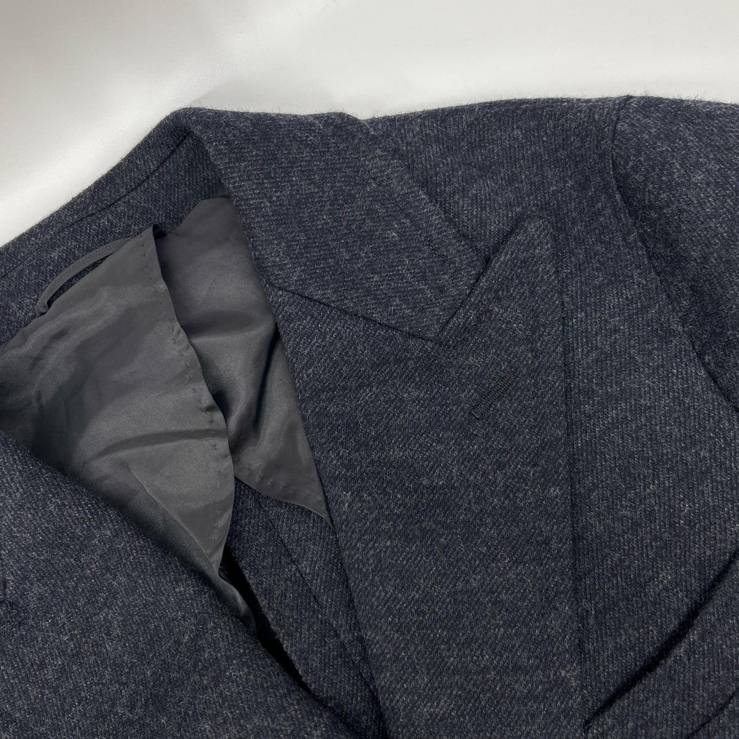 UNIVERSAL LANGUAGE Universal Language 506155 Navy Wool Double-Breasted Coat Coat