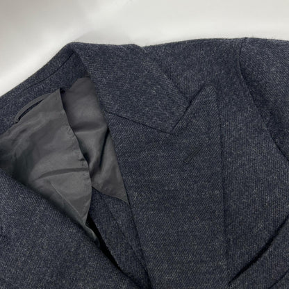 UNIVERSAL LANGUAGE Universal Language 506155 Navy Wool Double-Breasted Coat Coat